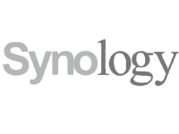 Synology logo, spokojný partner a klient.